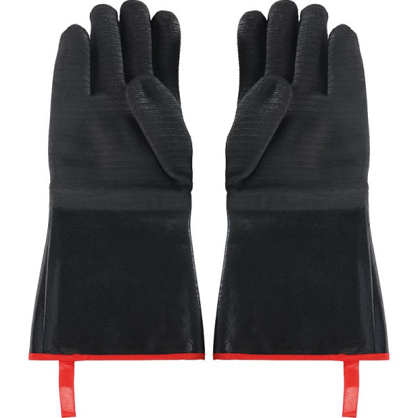 Stalgast Ofenhandschuhe, Neopren, hitze- und ölbeständig, schwarz, Länge 350 mm, PP4407350