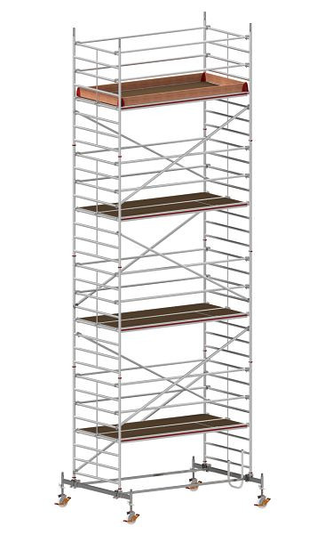 HYMER Fahrgerüst mit Fahrtraverse, Bühnenlänge 2,95 m, Rahmenteilbreite 1,50 m, Reichhöhe 9,60 m, 807309