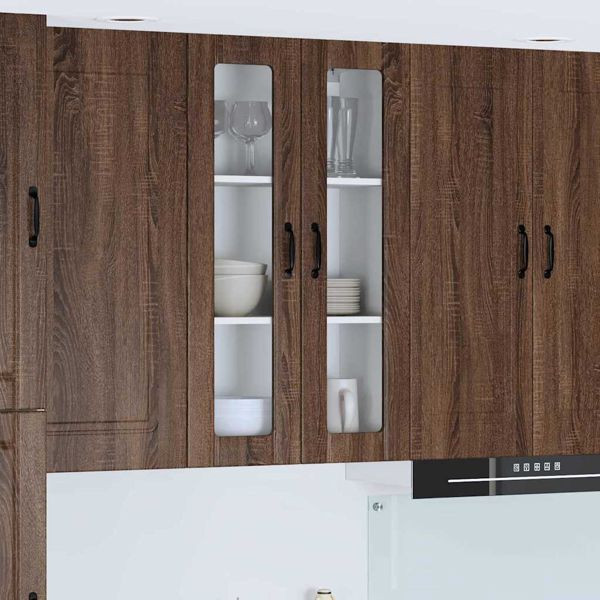 vidaXL Küchenwandschrank mit Regal Braun Eichen-Optik 60 x 31 x 100 cm, 885182