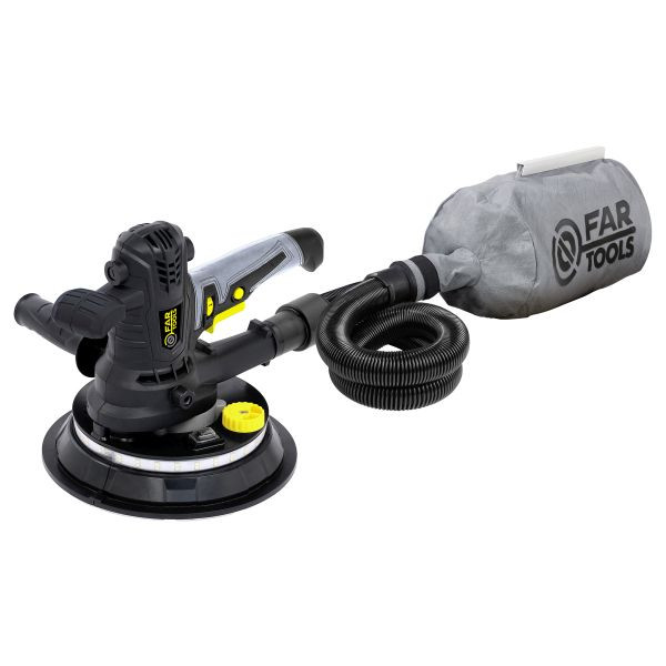 Fartools Trockenbauschleifer 900 W Ø 180 mm mit Klettbefestigung und Staubbeutel, DWS 180E, 115165