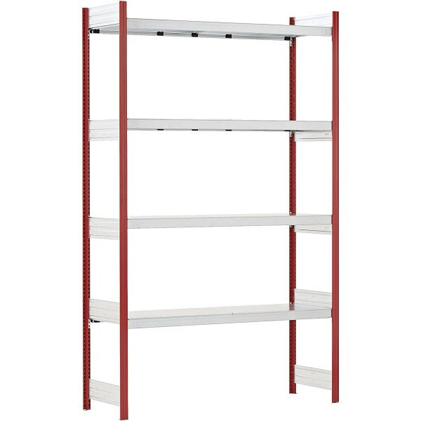 BITO Großfachregal Anbaufeld Set /350kg 2499x2016x624 4 Ebenen Fachboden RAL3000, C1256-0071