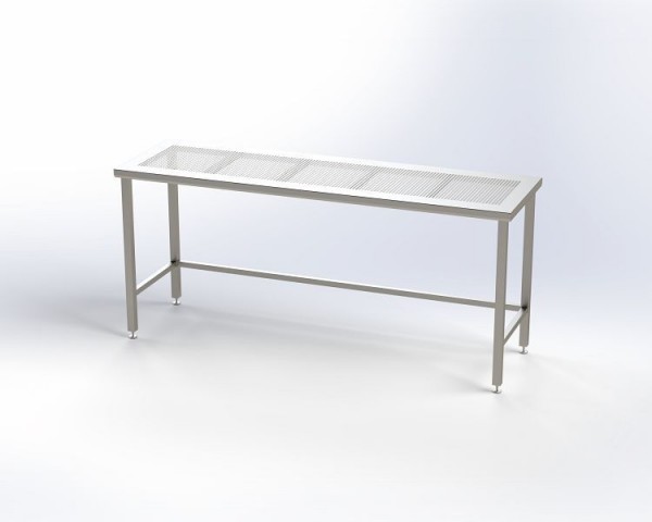 KEK Reinraumtisch mit gelochter Arbeitsplatte, BxTxH: 1000 x 800 x 900 mm, 5372233600