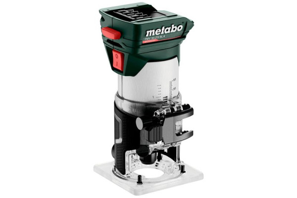 metabo Akku-Kantenfräse FMV 18 LTX BL 8 metaBOX 145, inkl. 2 Akkus und Ladegerät, 601742800