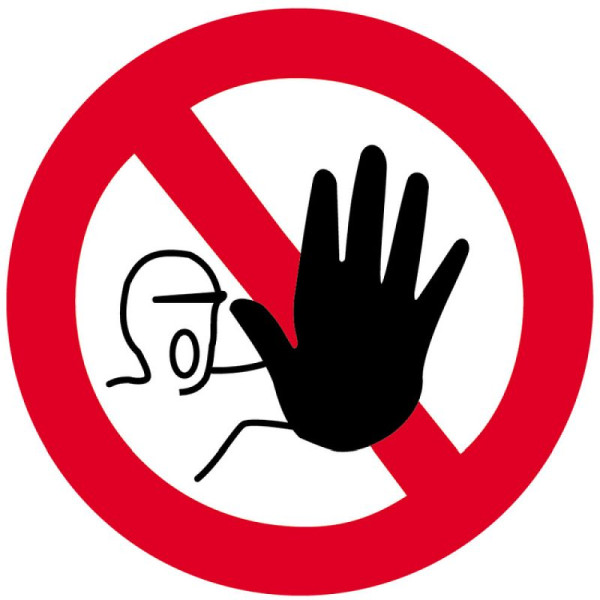 Stein HGS Sonderschild, Zutritt für unbefugte verboten, Ø 600 mm, 15711