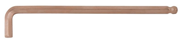 KS Tools BERYLLIUMplus Innensechskant-Winkelstiftschlüssel, lang 14 mm, mit Kugelkopf, 962.0468