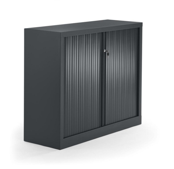 Deskin Rollladenschrank, Anthrazit, 1000 x 430 x 1000 mm, 331003