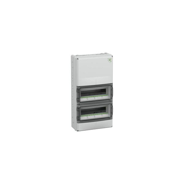 SPELSBERG Kleinverteiler AP 2x14TE Kunststoff IP65 ET95mm 315x600x155mm REG mit Ausschnitt AK28PLUS, 115229