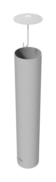 Schake Absperrpfosten Typ 40271A -ortsfest-, zum Einbetonieren, Stahlrohr Ø 273mm, Gesamtlänge: 1500mm, feuerverzinkt, mit losem Deckel, 40271A