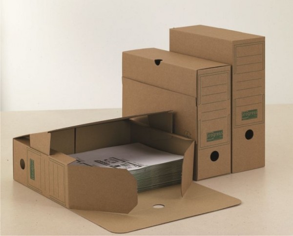 Progress Packaging PF B06.25_14_020 ARCHIV-ABLAGEBOX 80 SELECT braun, Pack, VE: 20 Stück, 702393