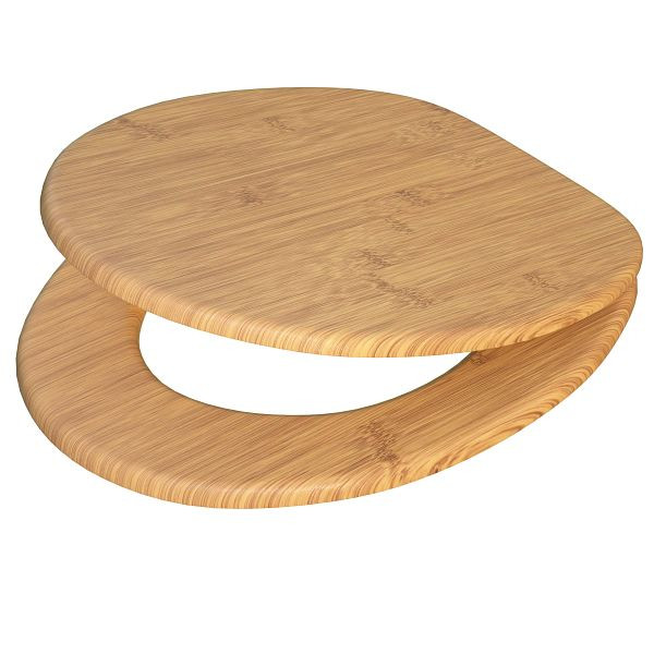 casaria Toilettensitz Bambus mit Absenkautomatik MDF, 108586