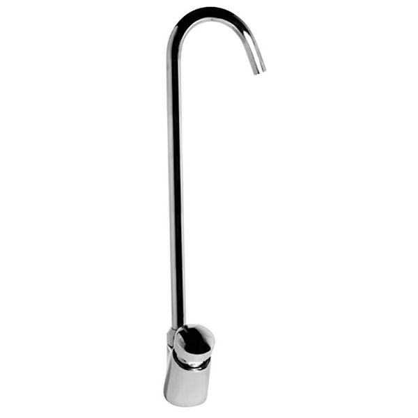 Gastro-Inox Kaltwasser-Wasserhahn mit wassersparender Druckknopfsteuerung, hoher Auslauf oben, 402.605