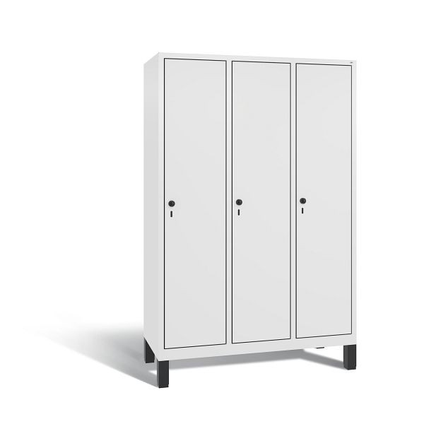 C+P Spind Evolo, 3 Abteile, H1850xB1200xT500 mm, Weiß/MDF Weiß, 48010-32 S10775