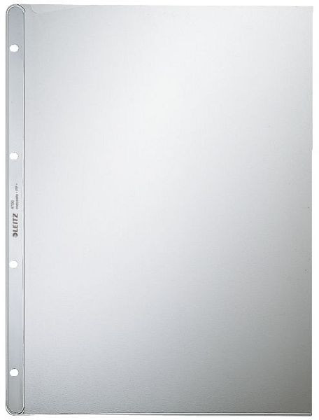 LEITZ 4700 Prospekthülle Premium, A4, PP, genarbt, dokumentenecht, farblos, 4700-00-03