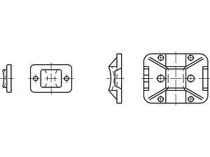 ART 82540 PA 6.6 B = max. 4 Befestig-Sockel, natur, SK TY3G1S VE=S (100 Stück)