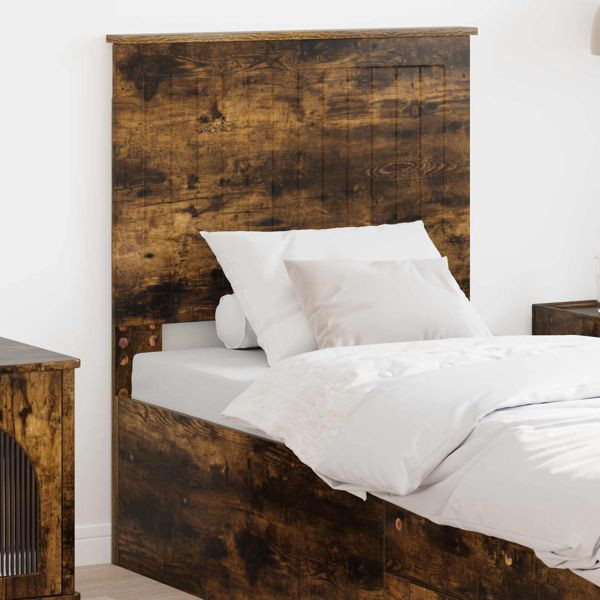 vidaXL Kopfteil mit Kopfteil Geräucherte Eiche 75 cm Holzwerkstoff, 887830