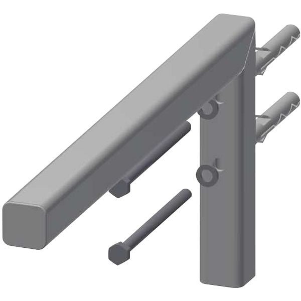 KWC Konsole, VARIUS, Edelstahl, weiß, 30x170x370 mm, für WT aus MIRANIT, 2030051360