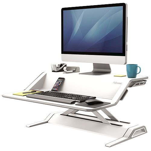 Fellowes Lotus Sitz-Steh Workstation, weiß, 0009901