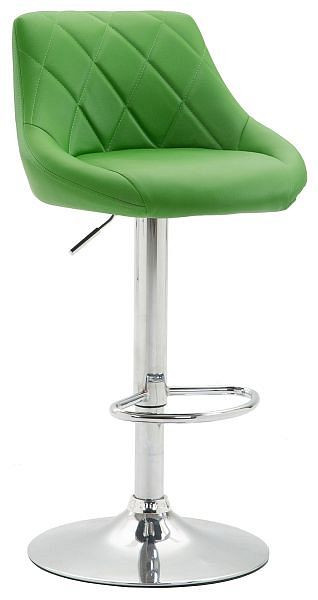 CLP Barhocker Lazio Kunstleder chrom, grün, 102287234
