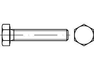 Sechskantschrauben DIN 933 10.9 M 6 x 60 flZn/nc/TL/x/480h/C flZn VE=S (200 Stück)