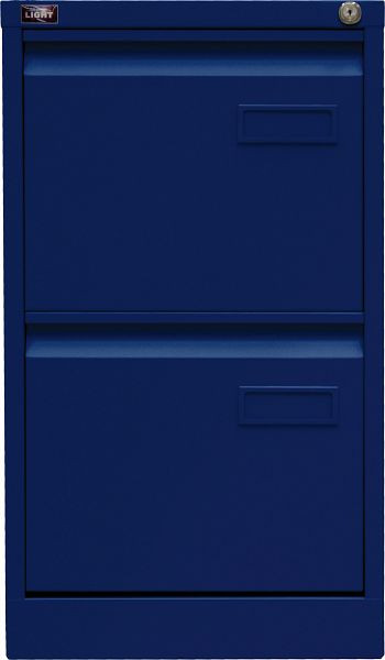Bisley LIGHT Hängeregistraturschrank, einbahnig 2 HR-Schubladen, oxfordblau, IPCCA12639