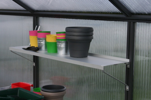 KGT Universal Aluminium Hängeregal, pressblank, 0.25 x 1.5 x 0.05 m, 10109418