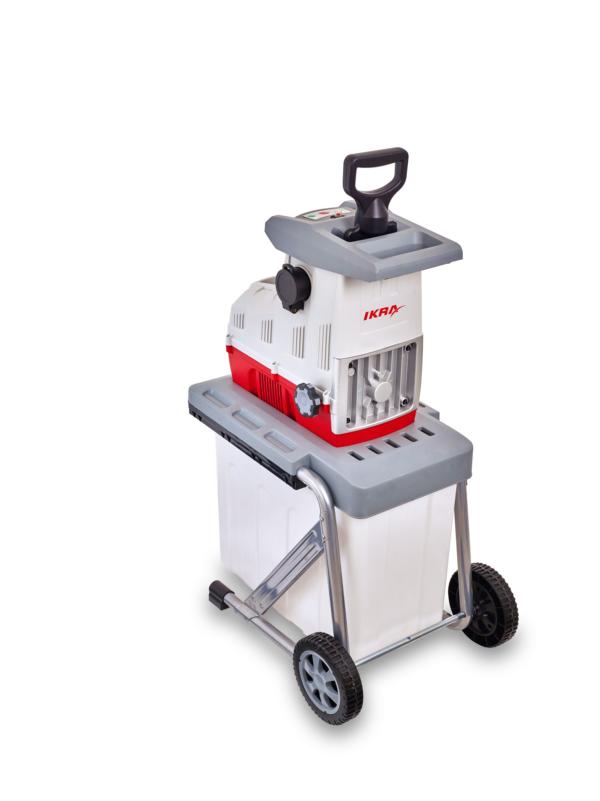 IKRA ILH 3000 A Biotrituratore Elettrico Silenzioso 3000W - Taglio Rami Fino A 44mm, Inversione Automatica, Cesto 60L, Incl. Cesoie - 2