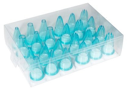 Contacto Spritzbeutel-Tüllen 24er Set aus Polycarbonat, 1731/024