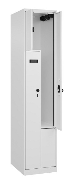 C+P Z-Spind Evolo PLUS, 2 Fächer, 1850x400x500mm, 9016/9016, 049003-122 S10026