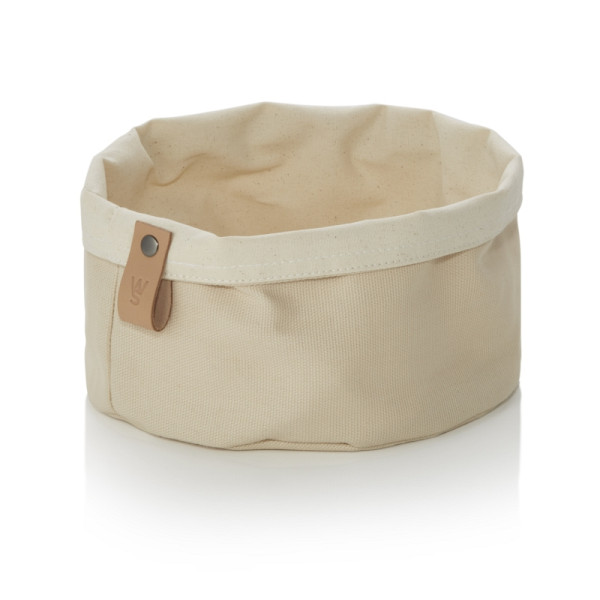 WAS Brottasche FLIP COTTON, Ø 20 cm, Höhe 12 cm, cream, Canvas, 9392020