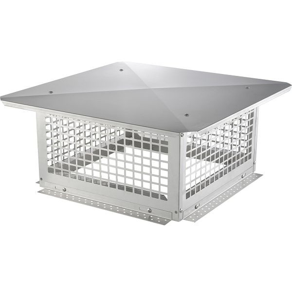 VEVOR Schornsteinabdeckung Edelstahl 304 Kaminhaube 582x582x245mm Kaminabdeckung Vogelschutz Regenhaube, BXGFXPDYDGYSTSRS6V0