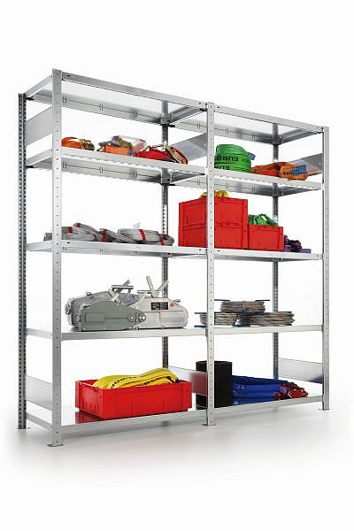 Meta Steckregal CLIP S3 230 LR GR 2500x1000x400 mm, RAL 7035, Bodenanzahl: 6, 200185456