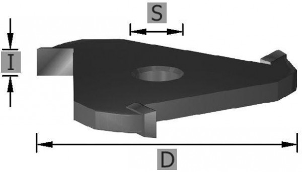 Edessö Scheibennutfräseräser HW Z3, A: 47,6, B: 5, C: 8, 109505008