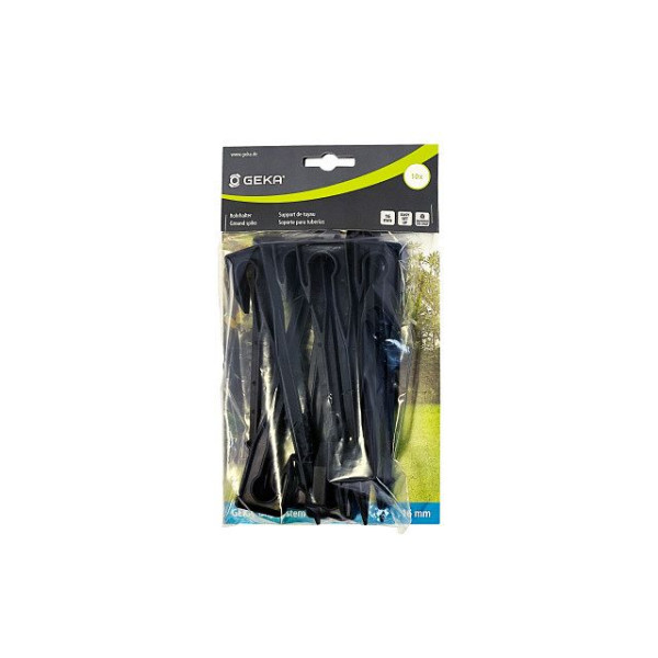 GEKA Drip Rohrhalter 16 mm, Erdspieß, 10x, Karte, VE: 5 Stück, 17.0123.8