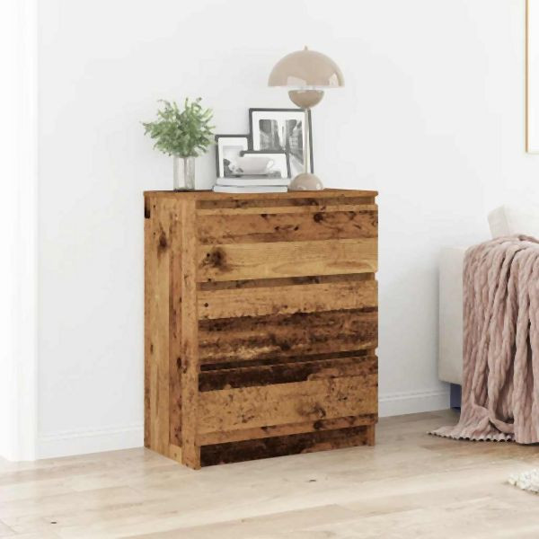 vidaXL Sideboard Altholz-Optik 60x35x76 cm Holzwerkstoff, 862491