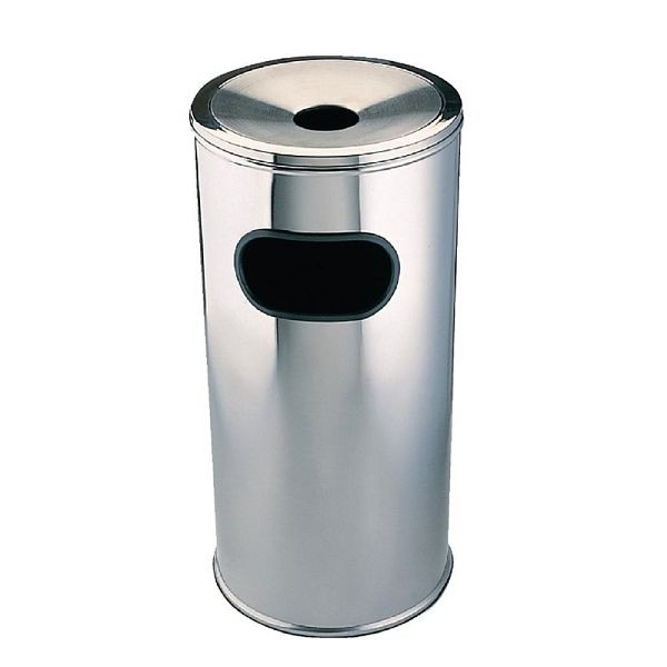 Bolero Standaschenbecher 18L, Zinklegierung, Edelstahldesign, C539