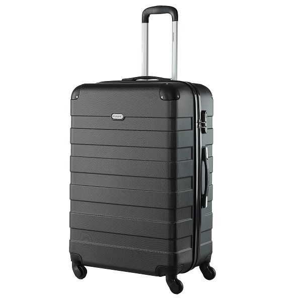 monzana Hartschalenkoffer Essential XL Schwarz, 12110011