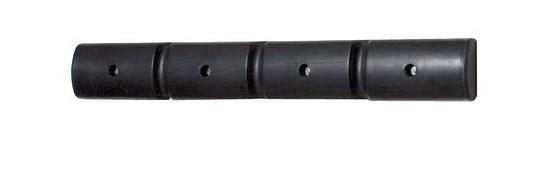 DENIOS Wand-Schutzprofil 1000, aus Polyethylen (PE), schwarz, 1000 x 50 x 125 mm, Set = 2 Stück, 180154