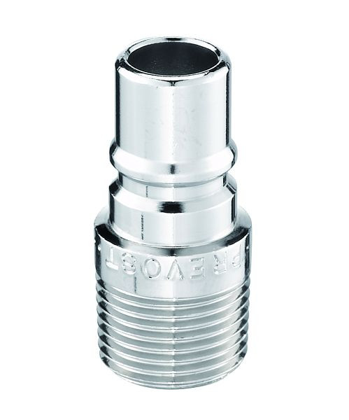 Prevost Stecknippel mit Volldurchgang und Außengewinde, Durchmesser= 6 mm, AG= R 1/4, PREOL 066161