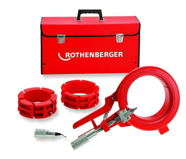 Rothenberger Abstech- und Anfasgerät ROCUT® 110 Set für Kunststoffrohre Ø 110, 125 und 160 mm, 55063