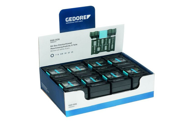 GEDORE Display 16x Bit-Box Steckschlüssel, 3000036, 4010886949528