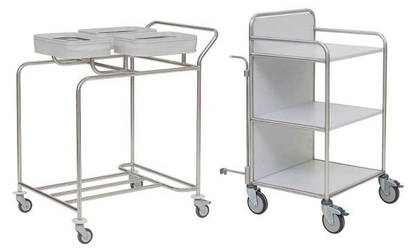 novocal Stationswagen offen und von allen Seiten zugänglich mit koppelbarem System 1.330 x 600 x 1.080 mm (BxTxH), SW530K