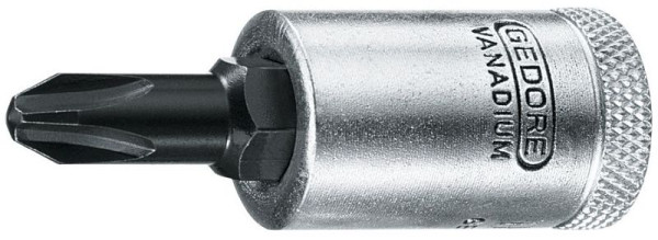 GEDORE Schraubendrehereinsatz 3/8'' für Kreuzschlitzschrauben, PH 2, 6666880