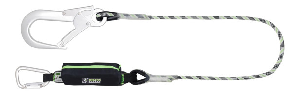 Kratos CURIOSITY-S Energieabsorbierendes Verbindungsmittel 140 kg Reißverschlusstasche, Kernmantel-Abriebschutzseil lg. 1,20 m, FA3052212