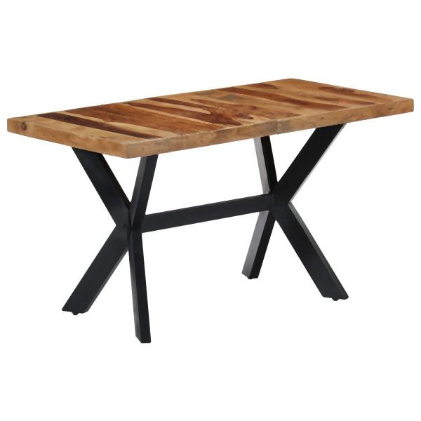 vidaXL Esstisch 140 x 70 x 75 cm Massivholz, 247440, 8719883551289