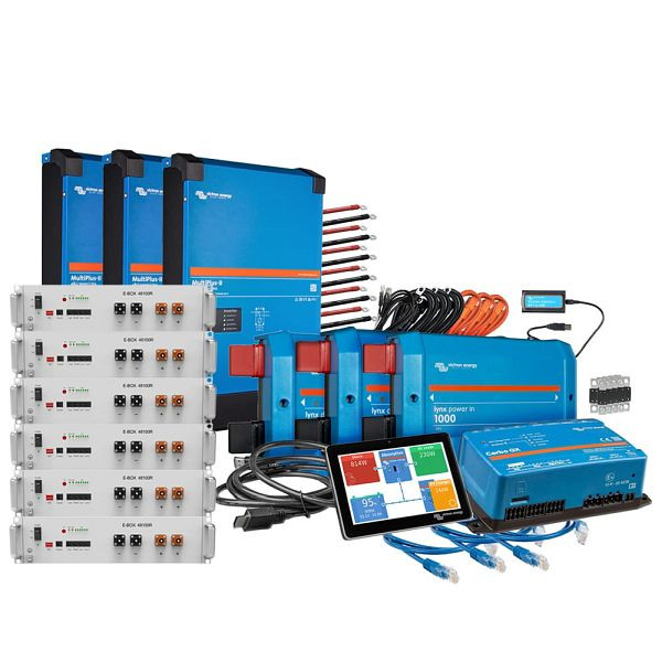 Offgridtec Backup-Kit Nachrüstsatz 30,7kWh mit Pytes 48100R-TE+ Akku Victron MultiPlus-II 48/5000 3-phasig, 4-01-019540-004