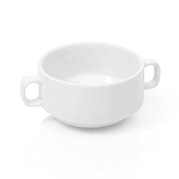 WAS Suppentasse mit Henkelgriffen, 0,26 Liter, Porzellan, VE: 6 Stück, 4963026