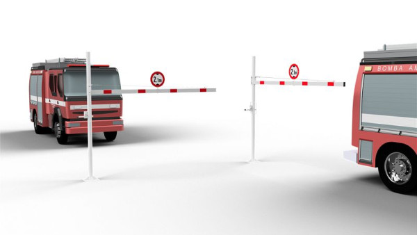 Schake Höhenbegrenzer dreh- und abschließbar 3500 mm, zum Aufdübeln, mit Dreikantverschluss, 417_351FBP