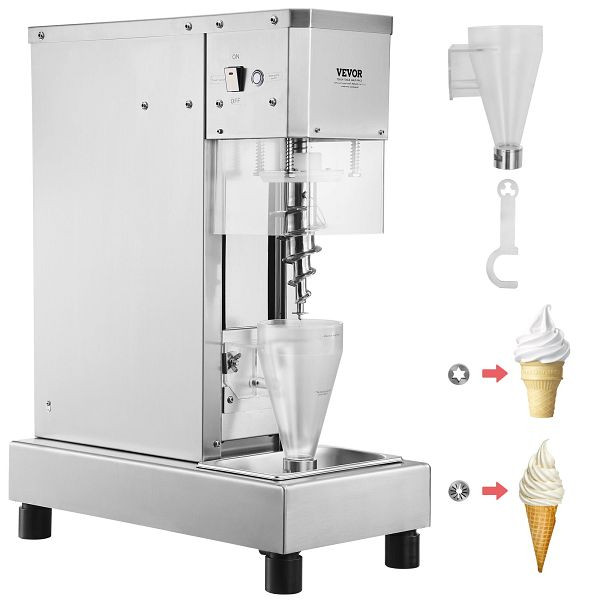 VEVOR Eiscreme-Mixer Eiscreme-Maschine Rührmaschine Edelstahl 750W Kommerziell, BQLJBJBZL750YIE4AV2