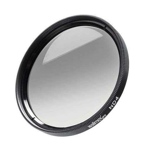 Walimex pro Graufilter ND4 MC 52mm, Graufilter aus mehrfach vergütetem Glas, Verlängerung der Belichtungszeit um Faktor 4, 1019957