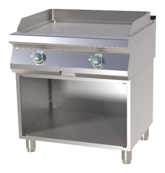 RM Thermik Serie 700, Gas-Grillplatte mit Unterbau, 800x730x900 mm, glatte Grillfläche, FTH-780G